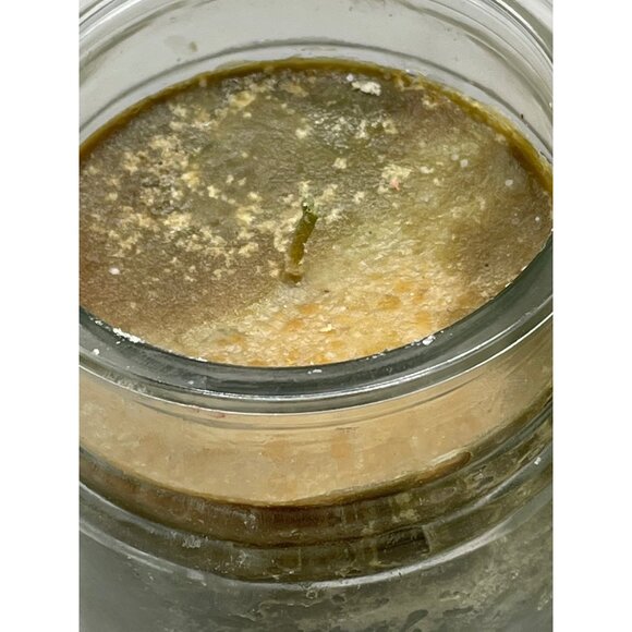 set of 2 candles pine 1 with jar 1 without green never lite 3x3.5" holiday READ - Picture 3 of 6